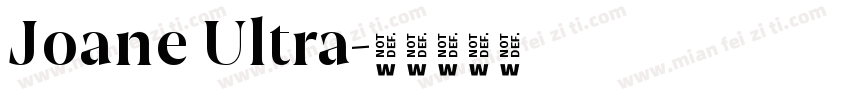 Joane Ultra字体转换
